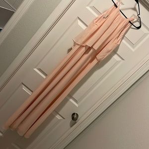 Blush pink bridesmaid dress